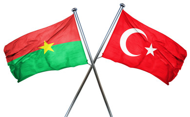 Burkina Faso flag  combined with turkey flag