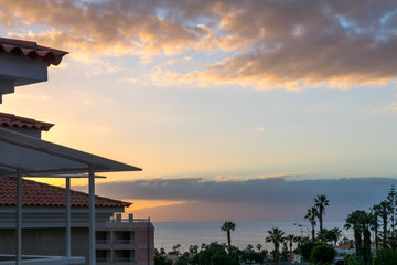 Fototapeta premium Sunset at Callao Salvaje.Santa Cruz de Tenerife Spain