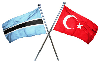 Botswana flag  combined with turkey flag