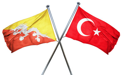 Bhutan flag  combined with turkey flag