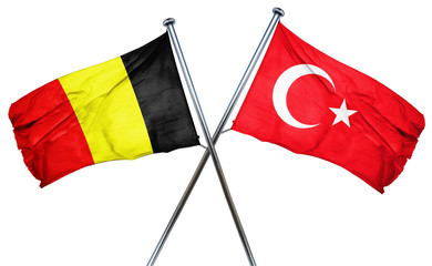 Belgium flag  combined with turkey flag