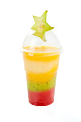 healthy breakfast with fresh fruit