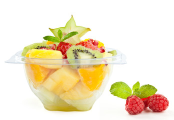 healthy breakfast with fresh fruit