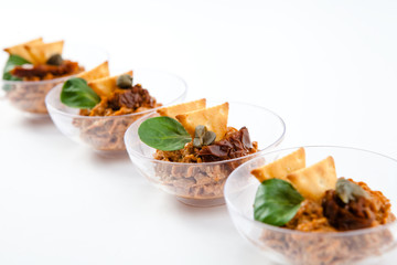 Catering buffet table