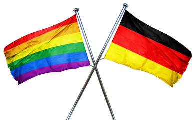 Afghanistan flag  combined with germany flag