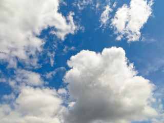 blue sky and clouds