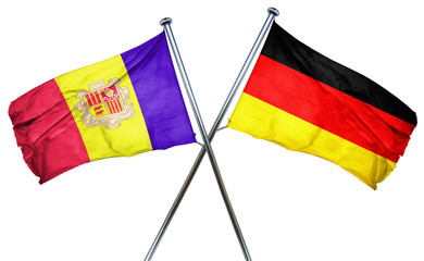 Andorra flag  combined with germany flag