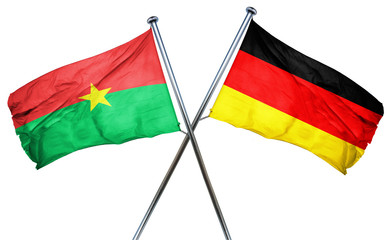 Burkina Faso flag  combined with germany flag