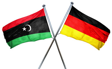 Libya flag  combined with germany flag