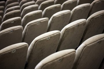 Obraz premium Empty comfortable seats in theater, cinema
