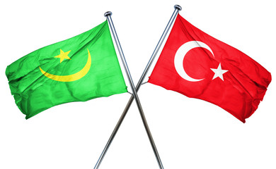 Mauritania flag  combined with turkey flag