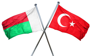 Madagascar flag  combined with turkey flag