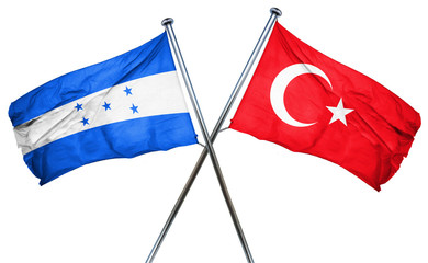 Honduras flag  combined with turkey flag