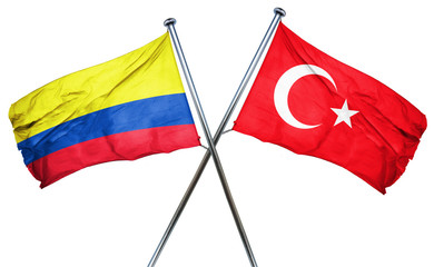 Colombia flag  combined with turkey flag