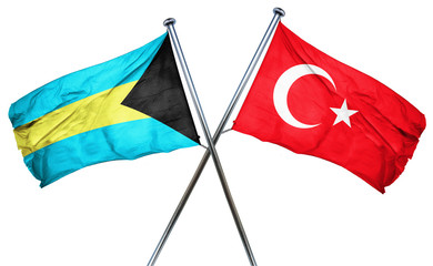 Bahamas flag  combined with turkey flag