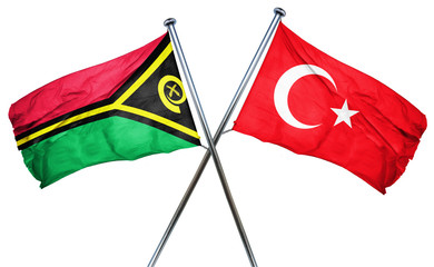 Vanatu flag  combined with turkey flag