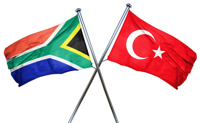 South africa flag  combined with turkey flag