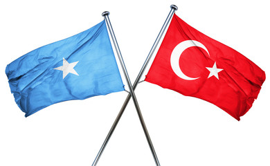 Somalia flag  combined with turkey flag