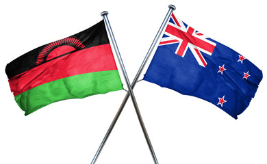 Malawi flag  combined with new zealand flag