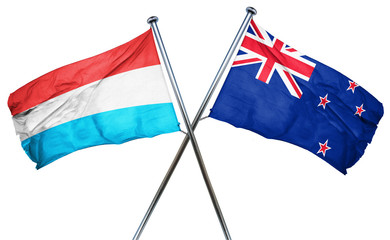 Luxembourg flag  combined with new zealand flag