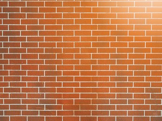 Background of red brick wall pattern texture