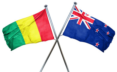 Guinea flag  combined with new zealand flag