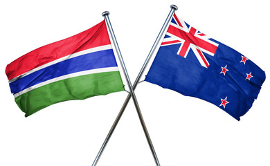 Gambia flag  combined with new zealand flag