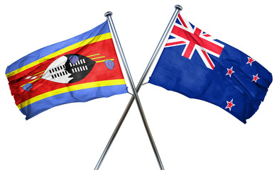 Swaziland flag  combined with new zealand flag