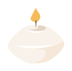 Aroma candle vector illustration.