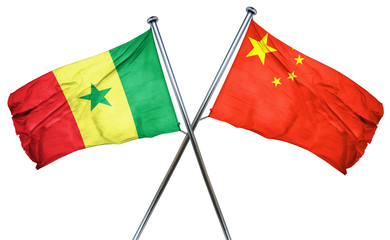 Senegal flag  combined with china flag