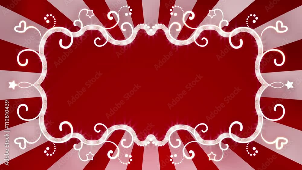Poster flashing red banner. computer generated seamless loop animation. 4k (4096x2304)