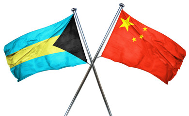 Bahamas flag  combined with china flag