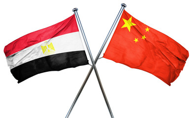 Egypt flag  combined with china flag