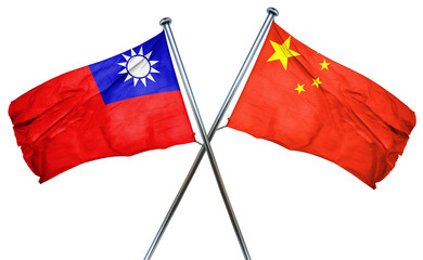 Republic of china flag  combined with china flag
