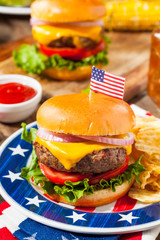 Homemade Memorial Day Hamburger Picnic © Brent Hofacker