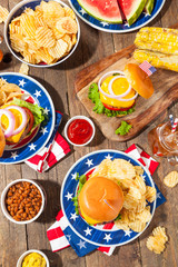 Homemade Memorial Day Hamburger Picnic © Brent Hofacker