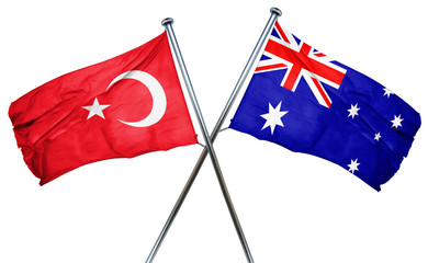 Turkey flag  combined with australian flag