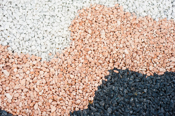 Pebble stone colorful  background wave shape