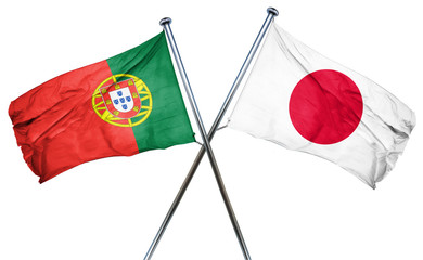 Portugal flag  combined with japan flag