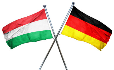 Hungary flag  combined with germany flag