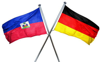 Haiti flag  combined with germany flag