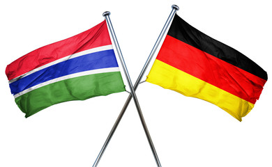 Gambia flag  combined with germany flag
