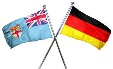 Fiji flag  combined with germany flag