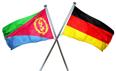 Eritrea flag  combined with germany flag