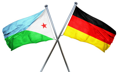Djibouti flag  combined with germany flag