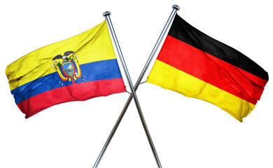 Ecuador flag  combined with germany flag