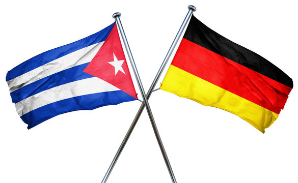 Cuba flag  combined with germany flag