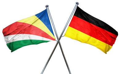seychelles flag combined with germany flag