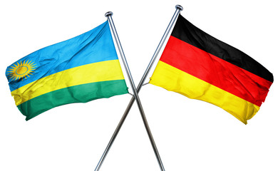 Rwanda flag combined with germany flag