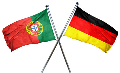 Portugal flag combined with germany flag